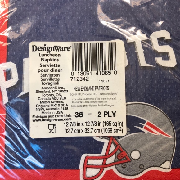 New England Patriots NFL Mocha Mug & Napkins - Picture 2 of 7